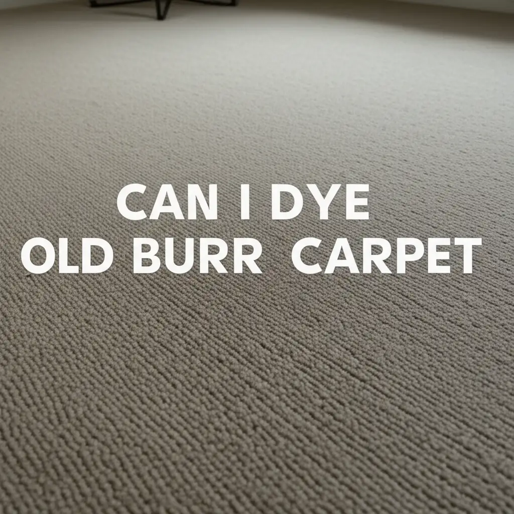 Can I Dye Old Burr Carpet