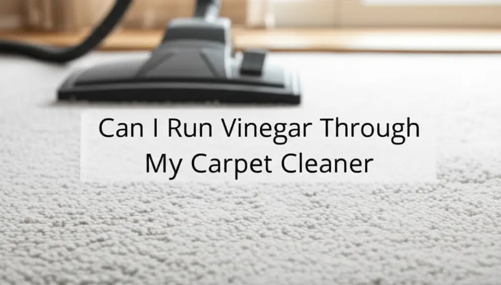 Can I Run Vinegar Through My Carpet Cleaner