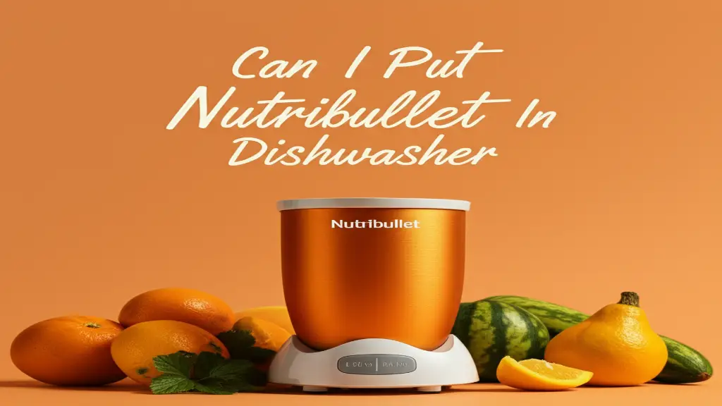 Can I Put Nutribullet In Dishwasher
