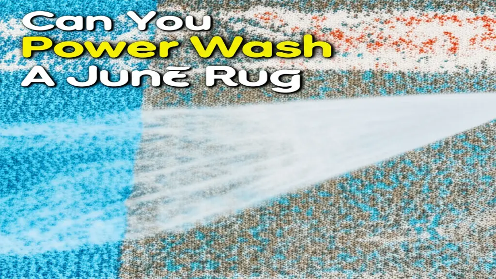 Can You Power Wash A June Rug