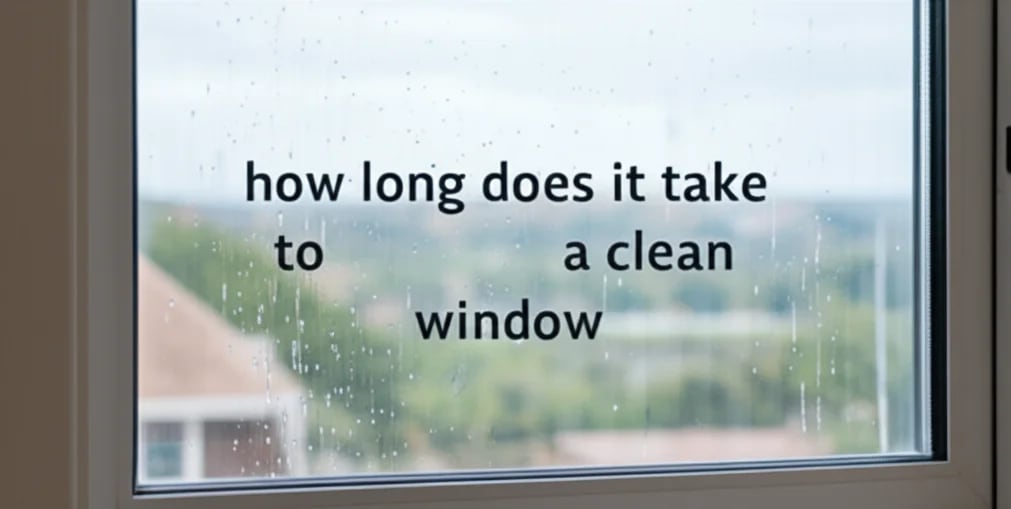 how long does it take to clean a window — Be A Cleaner