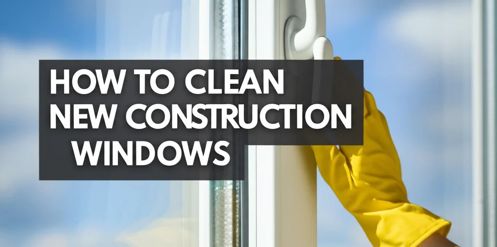 how to clean new construction windows — Be A Cleaner