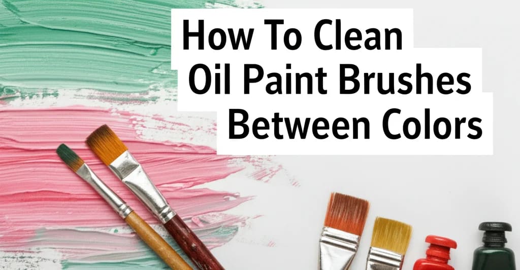 How To Clean Oil Paint Brushes Between Colors — Be A Cleaner