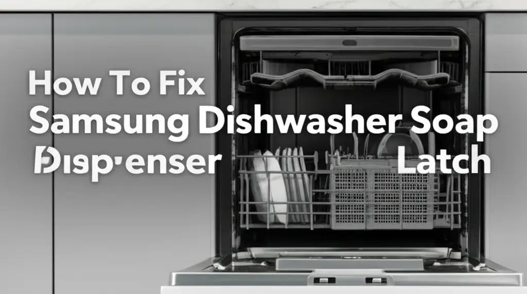 How To Fix Samsung Dishwasher Soap Dispenser Door Latch — Home ...