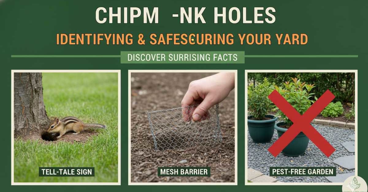 Chipmunk Holes Identifying and Safeguarding Your Yard — Pest Pointer