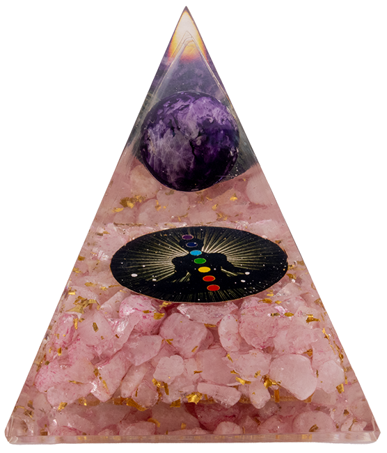 Rose Quartz Triangle Pyramid