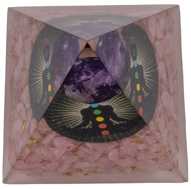 Rose Quartz Triangle Pyramid