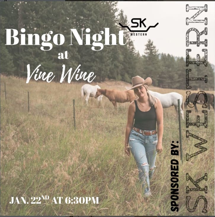 January BINGO, with Prize Sponsor SK Western!