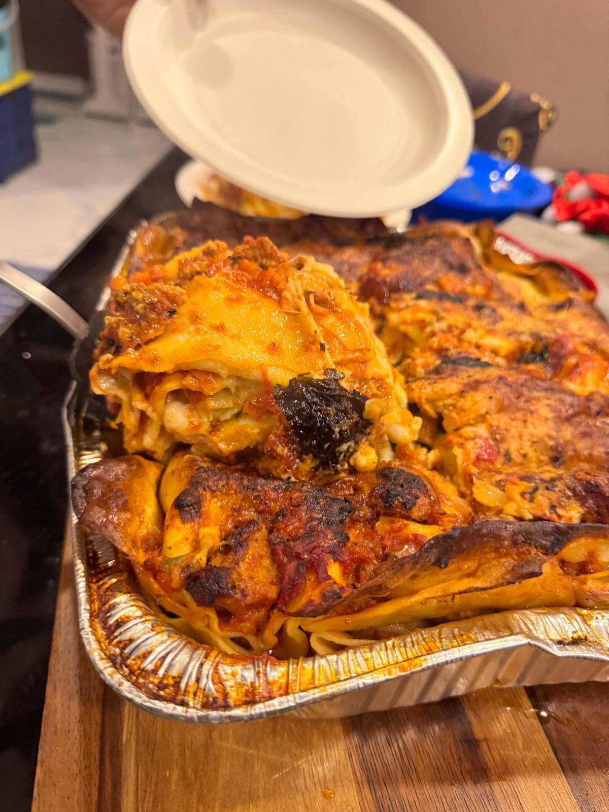 Authentic Italian homemade lasagna available for pickup in Singapore