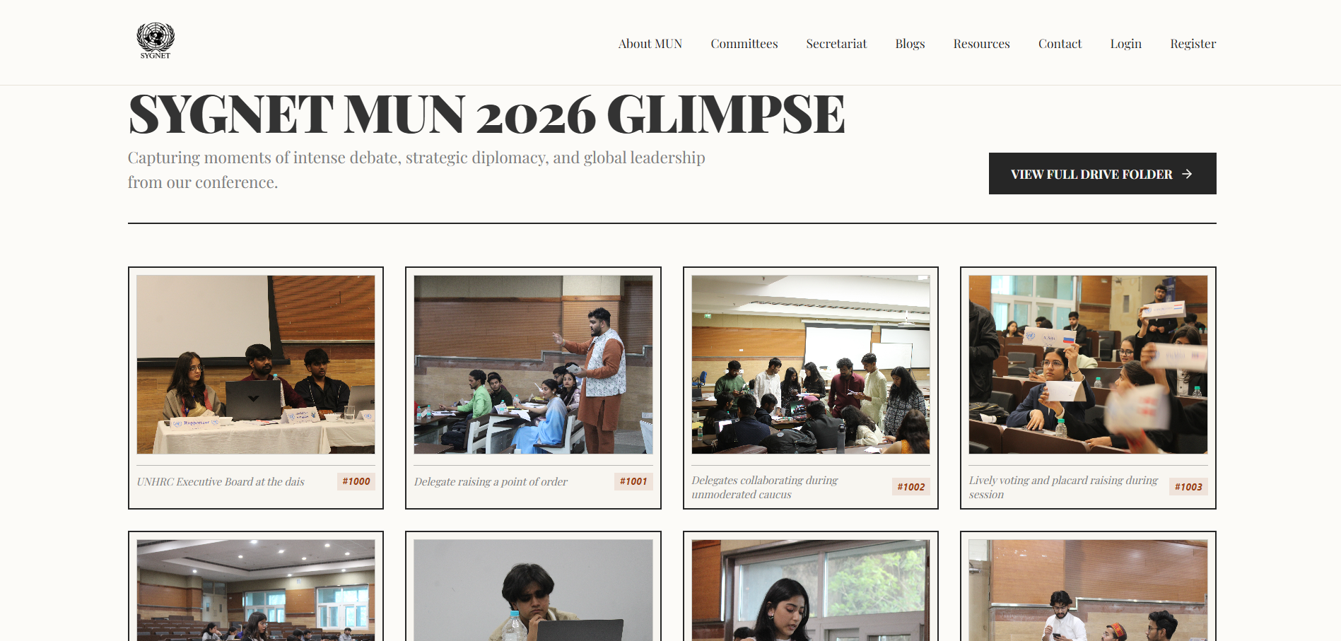 Sygnet MUN Website 2026 NIT Hamirpur Preview 2