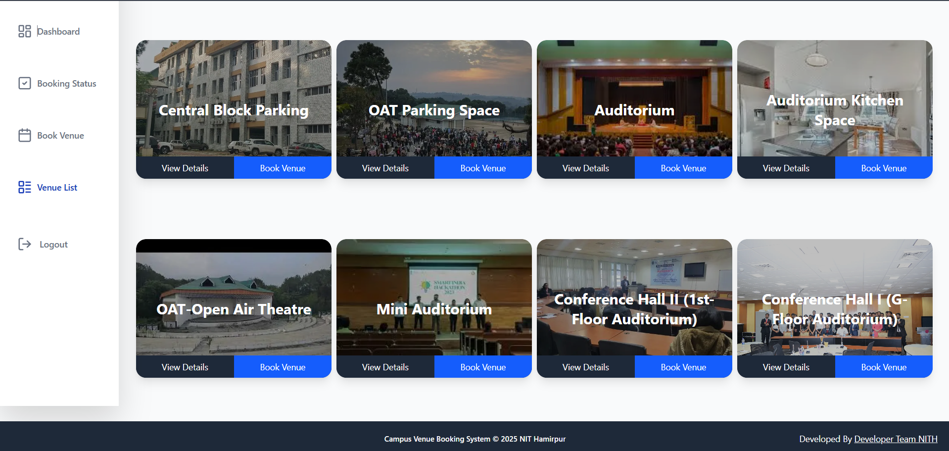 Estate Office Booking System (NIT Hamirpur) Preview 2