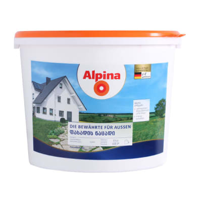 15ლ საღებავი ფასადის ნაცადი ALPINA