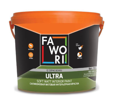 15 ლ სილიკონიანი თეთრი საღებავი FAWORI ULTRA