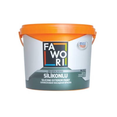7.5ლ ექსტერიერის სილიკონიანი თეთრი საღებავი FAWORI