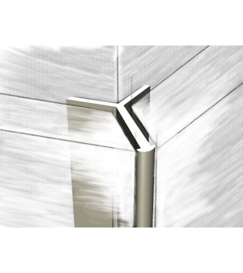 ალუმინის გარე კუთხე 45°-იანი 10მმ #337-06М 2,70მ Шампань მწარ. KTM