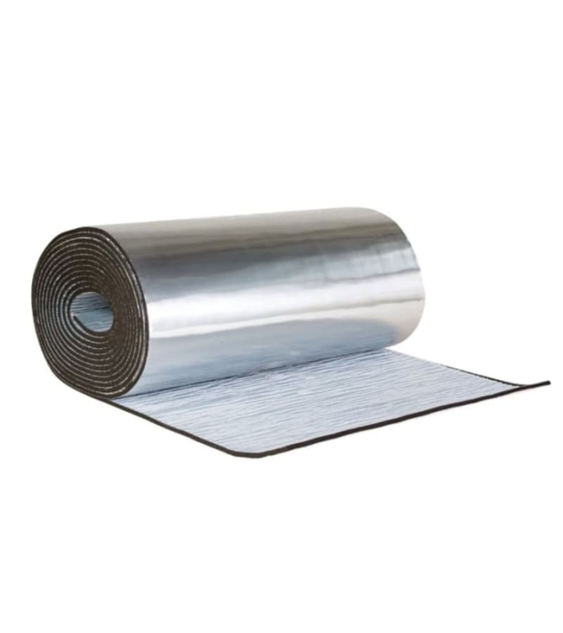 კაუჩუკის საიზოლაციო ღრუბელი ალუმინის საფარით 6მმ X100სმ (30m2) მწარ. ODE