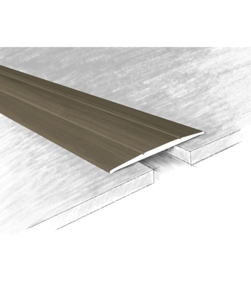 ლამინატის გადასაბმელი ალუმინის თვითწებადი 33მმ  #150-106К 0,90მ Дуб Сибириана  მწარ. KTM