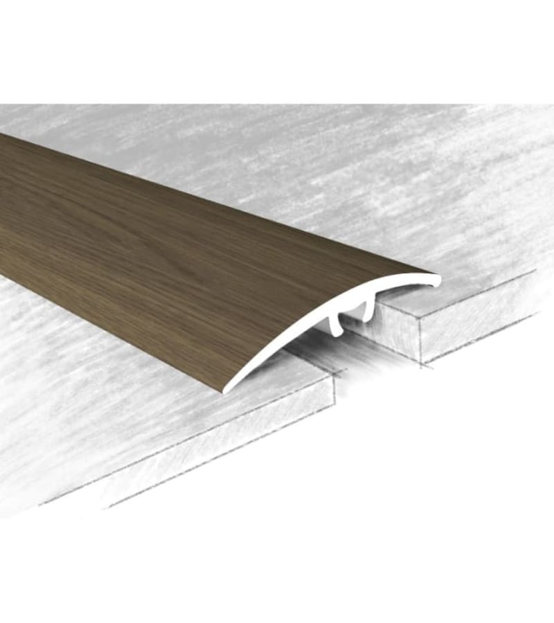 ლამინატის გადასაბმელი ალუმინის თვითწებადი 41მმ #72-017К 0,90მ Дуб მწარ. KTM