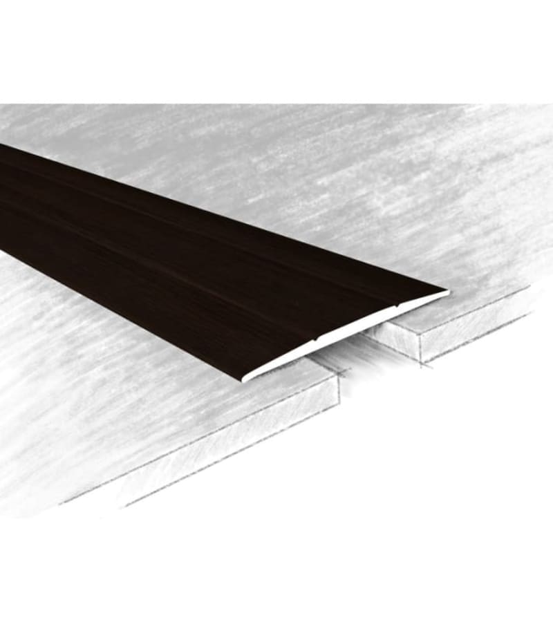 ლამინატის გადასაბმელი ალუმინის თვითწებადი 33მმ  #150-310К 0,90მ Орех Темный მწარ. KTM