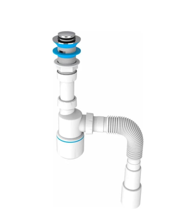 სიფონი ხელსაბანის (ჩამკეტით) #1010 NOVA