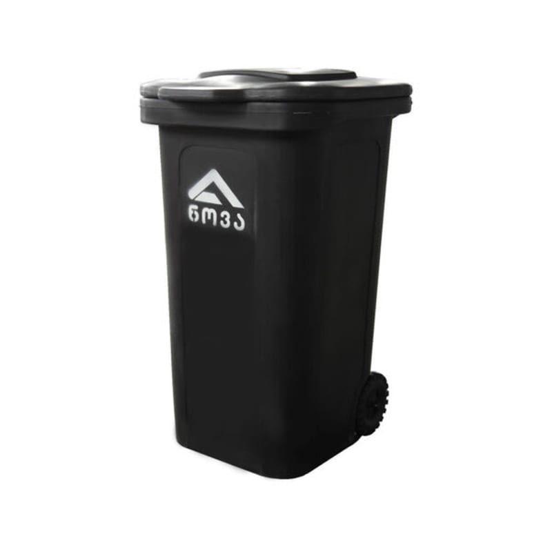 240 ლ პოლიეთილენის სანაგვე ურნა შავი