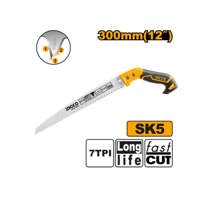 ხელის ხერხი 12“ (HPS3008) INGCO