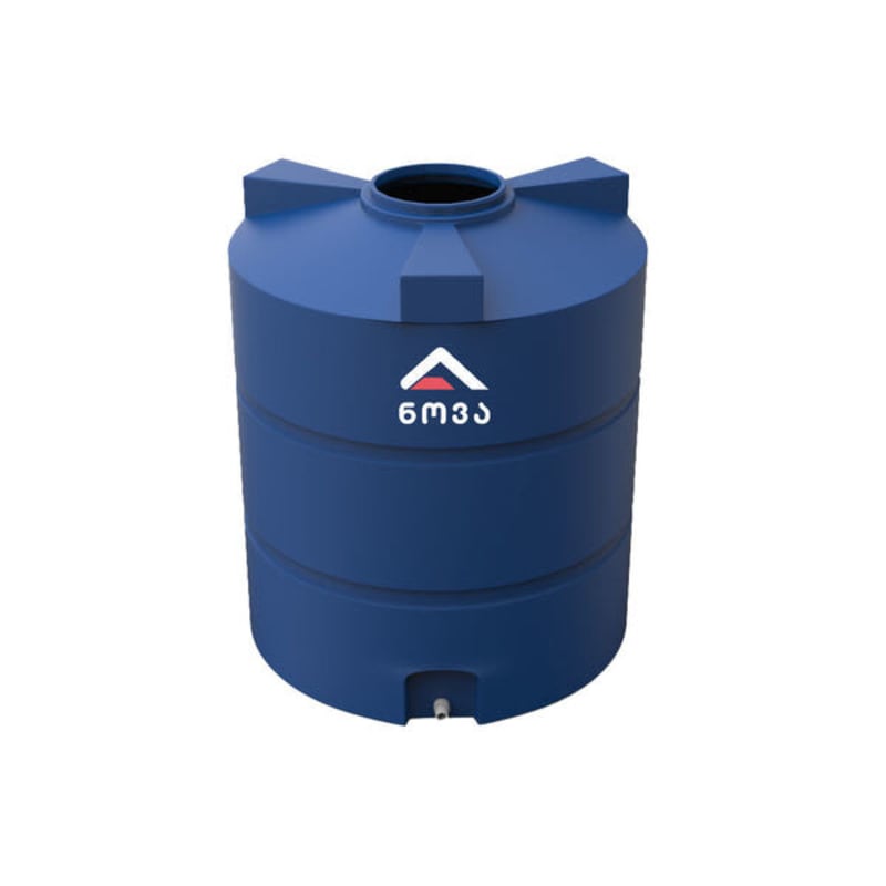 1500 ლ ერთშრიანი ლურჯი ცილინდრულ-ვერტიკალური ავზი NOVA