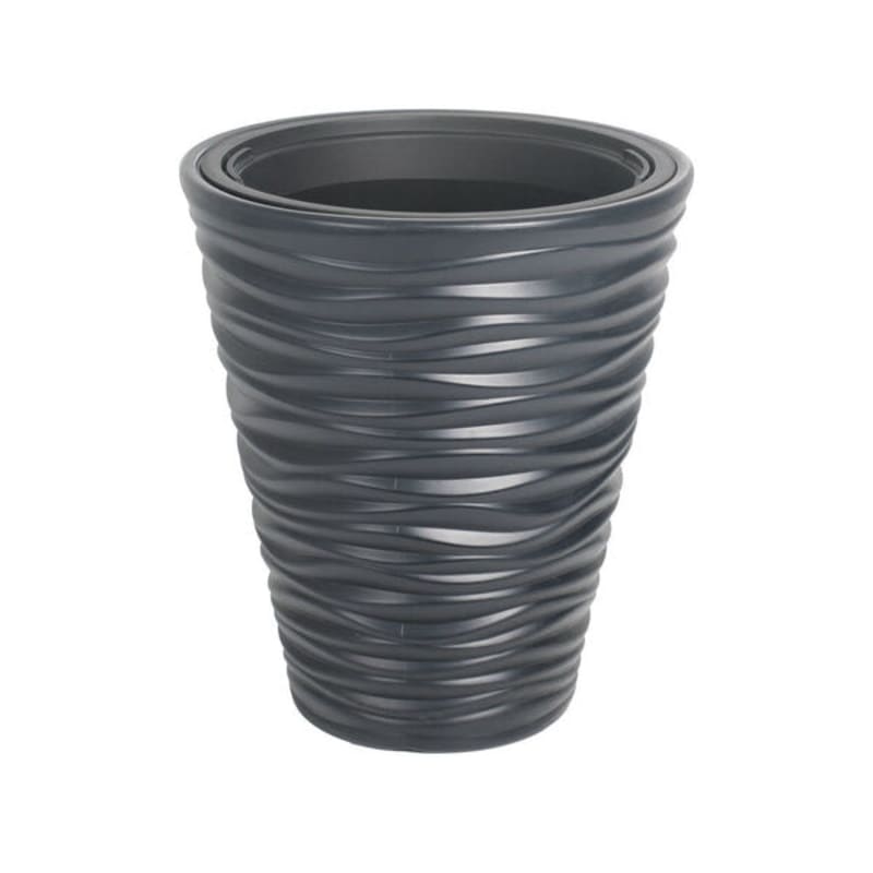 პლასტამსის ქოთანი შავი 400მმ DBSA S433