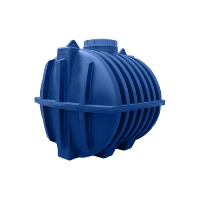 2000 ლ ერთშრიანი ლურჯი ცილინდრულ-ჰორიზონტალური სეპტიკური ავზი NOVA