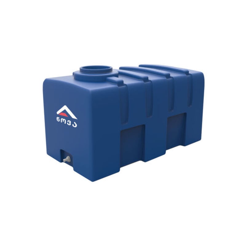 300 ლ ერთშრიანი ლურჯი პრიზმულ-ჰორიზონტალური ავზი NOVA