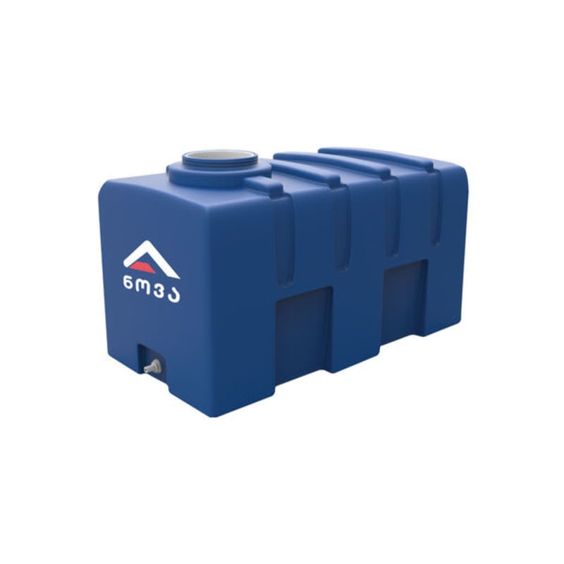 200 ლ ორშრიანი ლურჯი-თეთრი პრიზმულ-ჰორიზონტალური ავზი NOVA