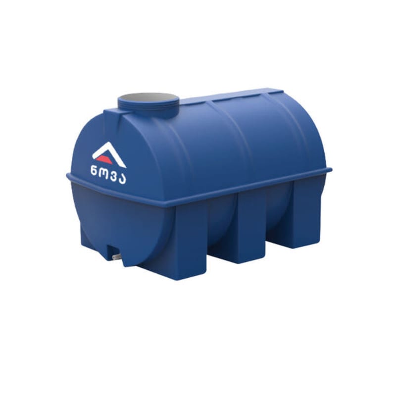 5000 ლ ორშრიანი ლურჯი-თეთრი ცილინდრულ-ჰორიზონტალური ავზი NOVA