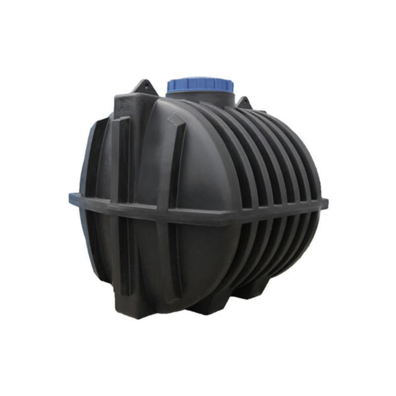 5000 ლ ერთშრიანი შავი ცილინდრულ-ჰორიზონტალური სეპტიკური ავზი NOVA