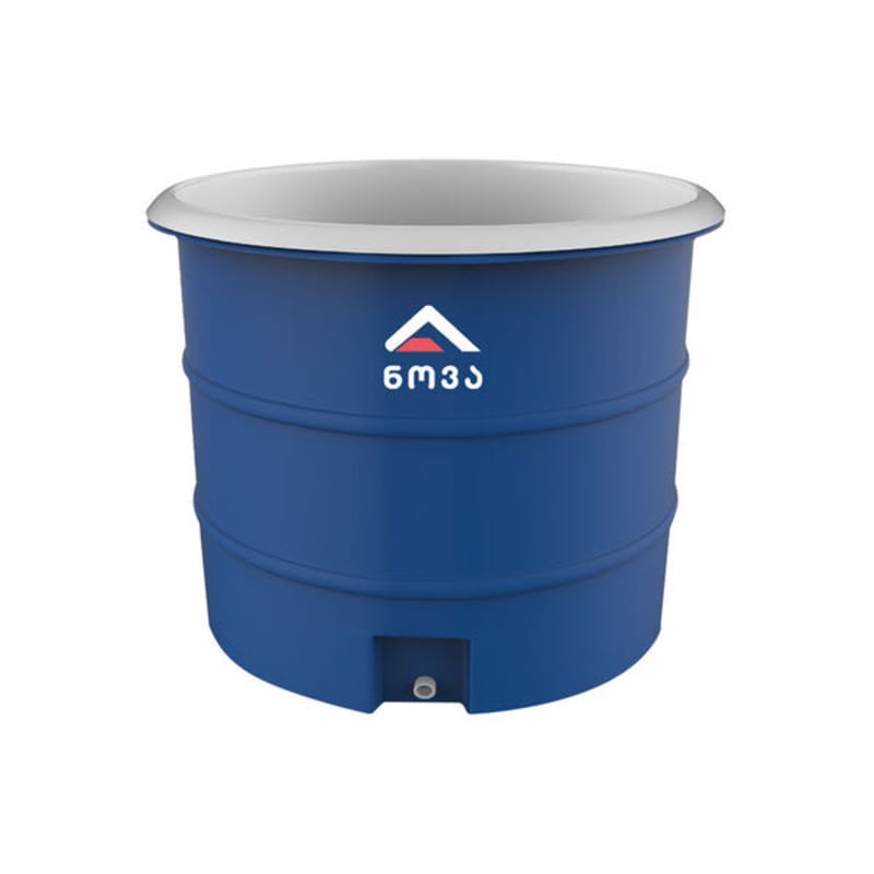 2000 ლ ორშრიანი ლურჯი-თეთრი ღია ავზი თავსახურით (ჩანი) NOVA