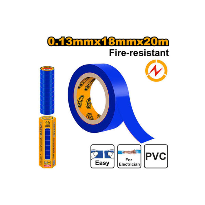 საიზოლაციო ლენტი PVC 18 მმX20 მ HPET1010 INGCO