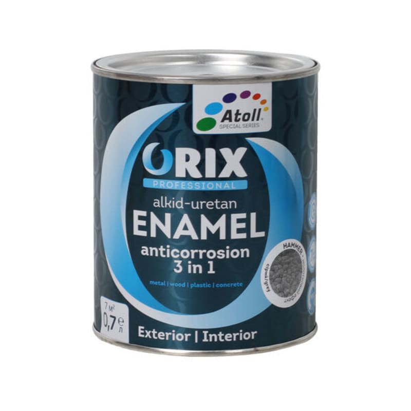 0,7 კგ ნაცრისფერი ანტიკოროზიული ORIX HAMMER