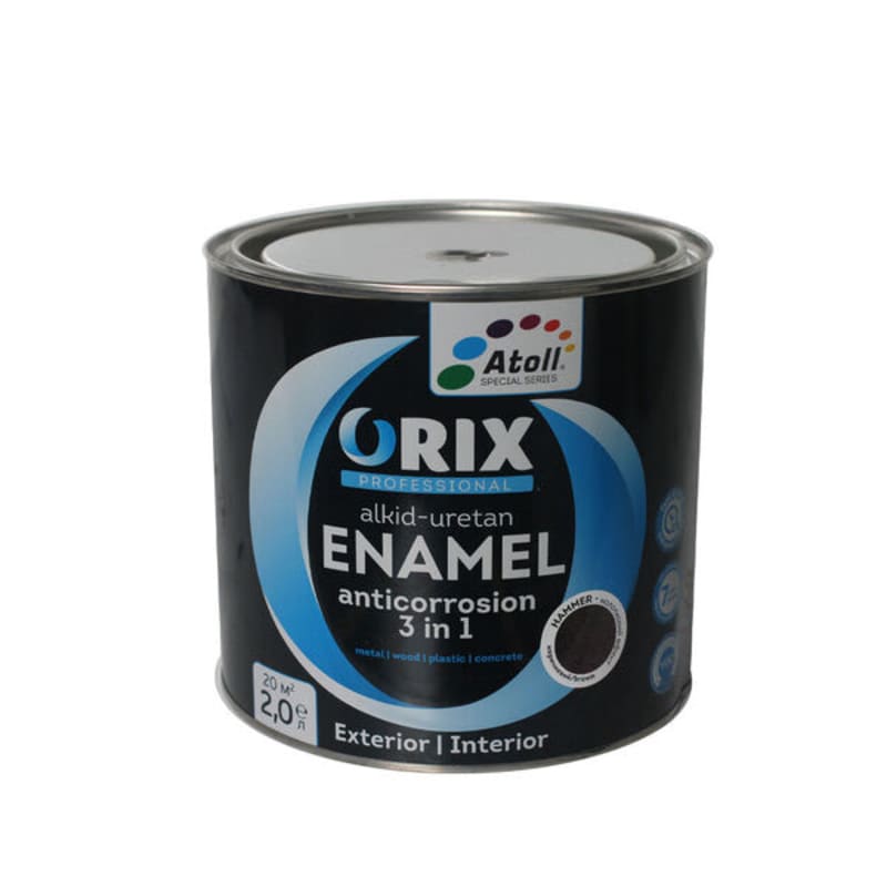 2კგ ანტიკოროზიული საღებავი ყავისფერი ORIX HAMMER