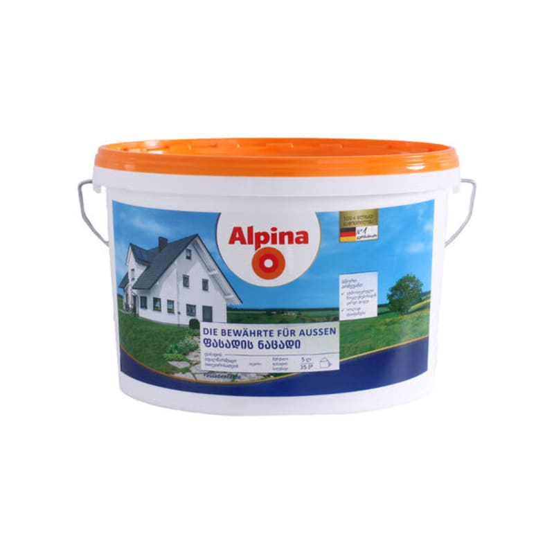 5 ლ ინტერიერის სილიკონის საღებავი ALPINA ბ1