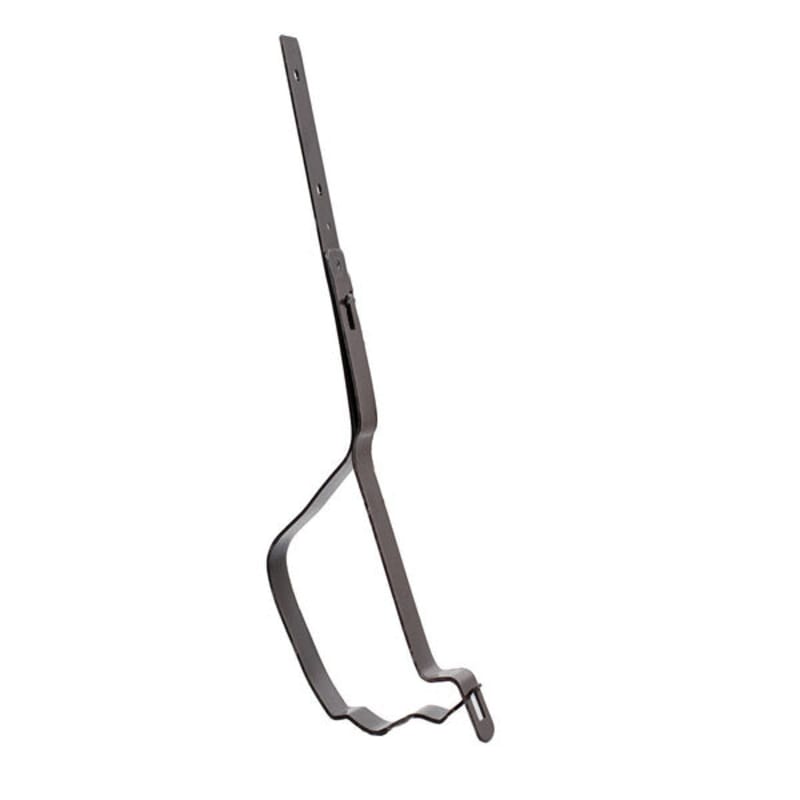 საწვიმარი ღარის სამაგრი 2მმ მოთუთიებული დაფარული საღებავით RAL 8019