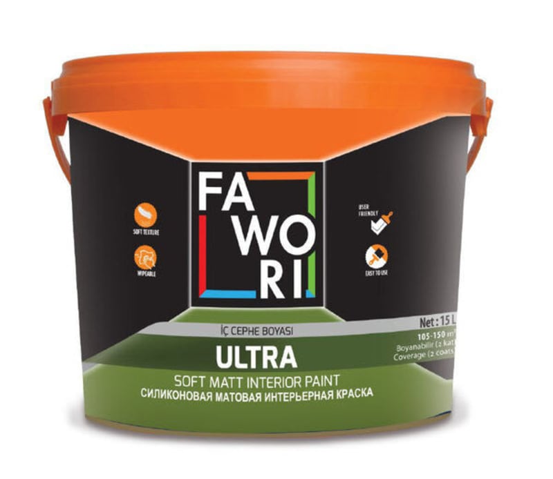 15 ლ სილიკონიანი თეთრი საღებავი FAWORI ULTRA