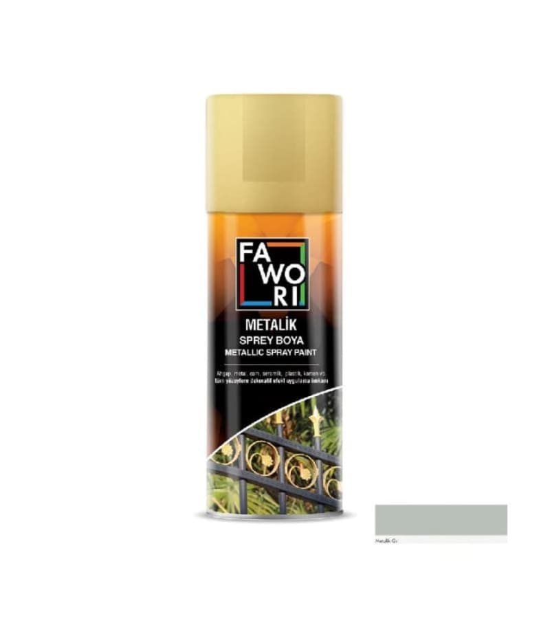 აკრილის საღებავი  FAWORI აეროზოლი  400მლ. 357  ნაცრისფერი (Met Grey)