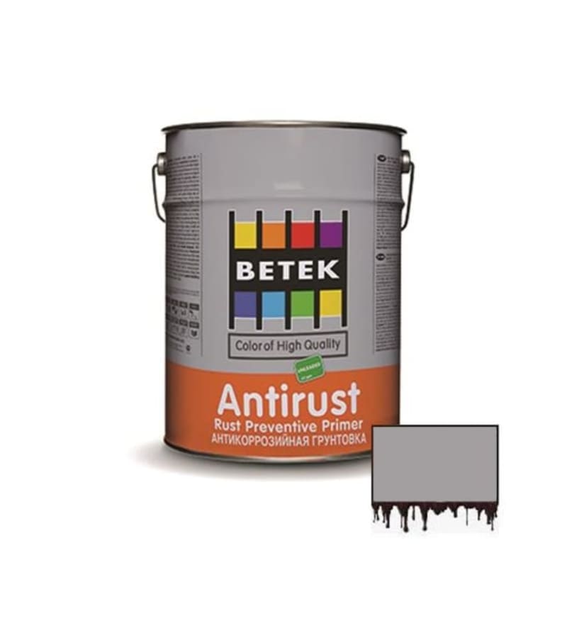 საღებავი Betek Antirust 15ლტ ნაცრისფერი