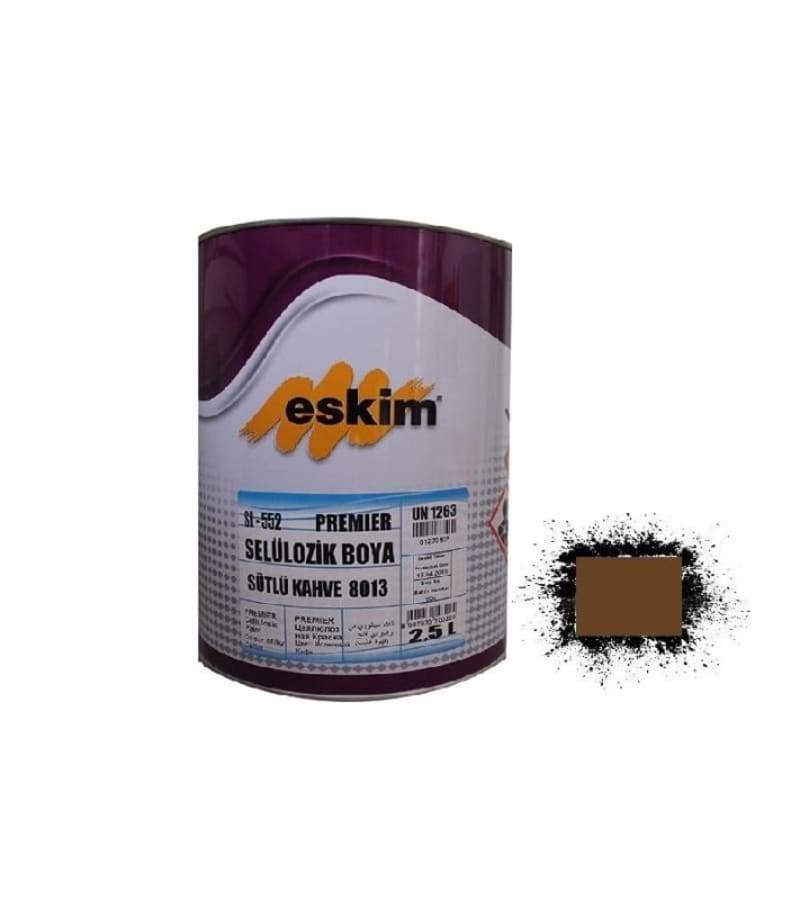 საღებავი Eskim Cellulozik Paint (8012) მუქი ყავისფერი  0.75ლტ