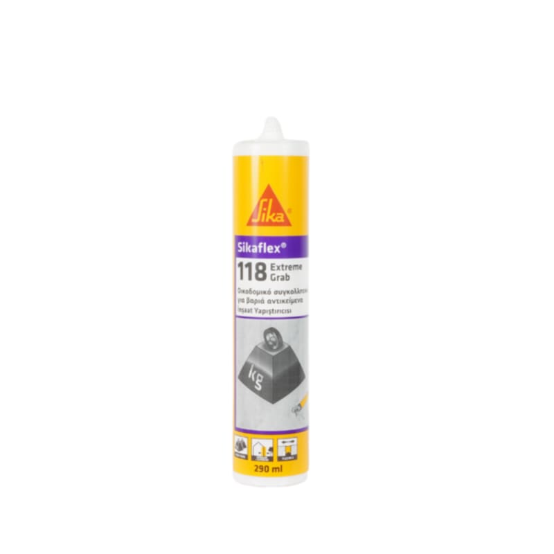 სილიკონი - წებო SIKAFLEX 118 Extreme Grab 290 ml