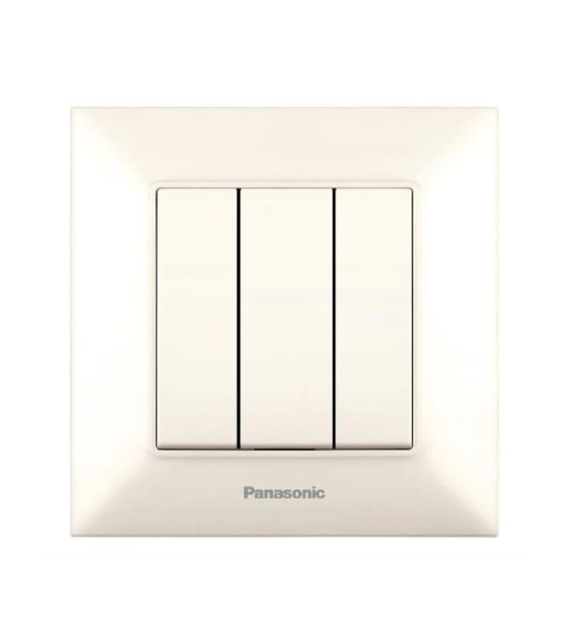 გადამრთველი PANASONIC ARKEDIA SLIM 3-ნი კრემი
