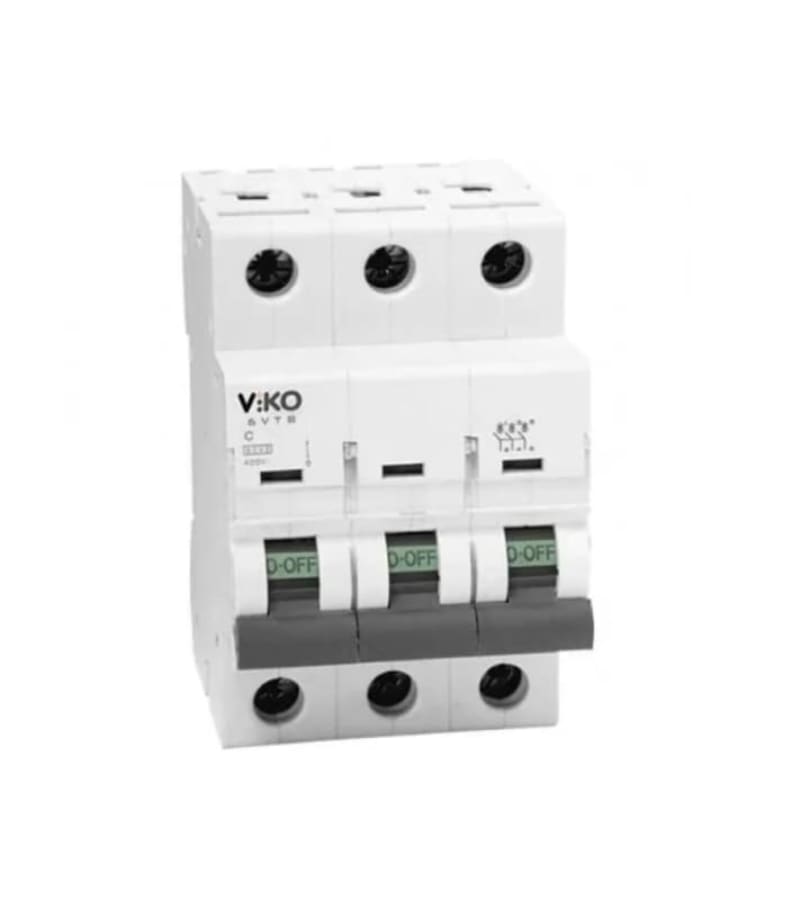 ელექტრო დამცველი 3*50A C 4.5 kA 6VTB-3C50 VIK