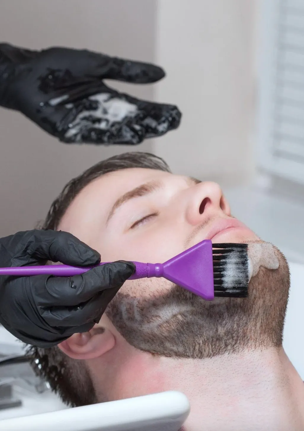 Beard Color with Product