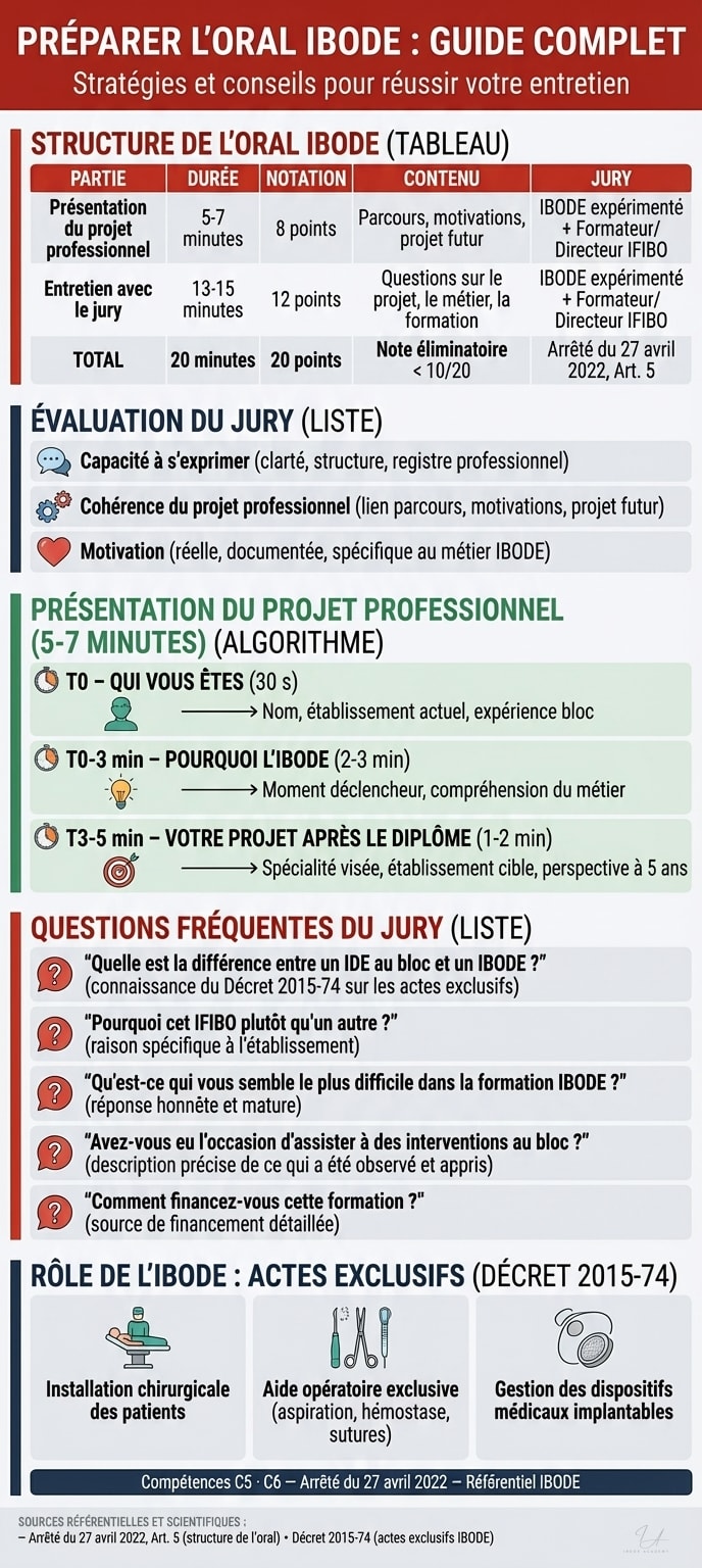 Infographie — Préparer l'Oral IBODE