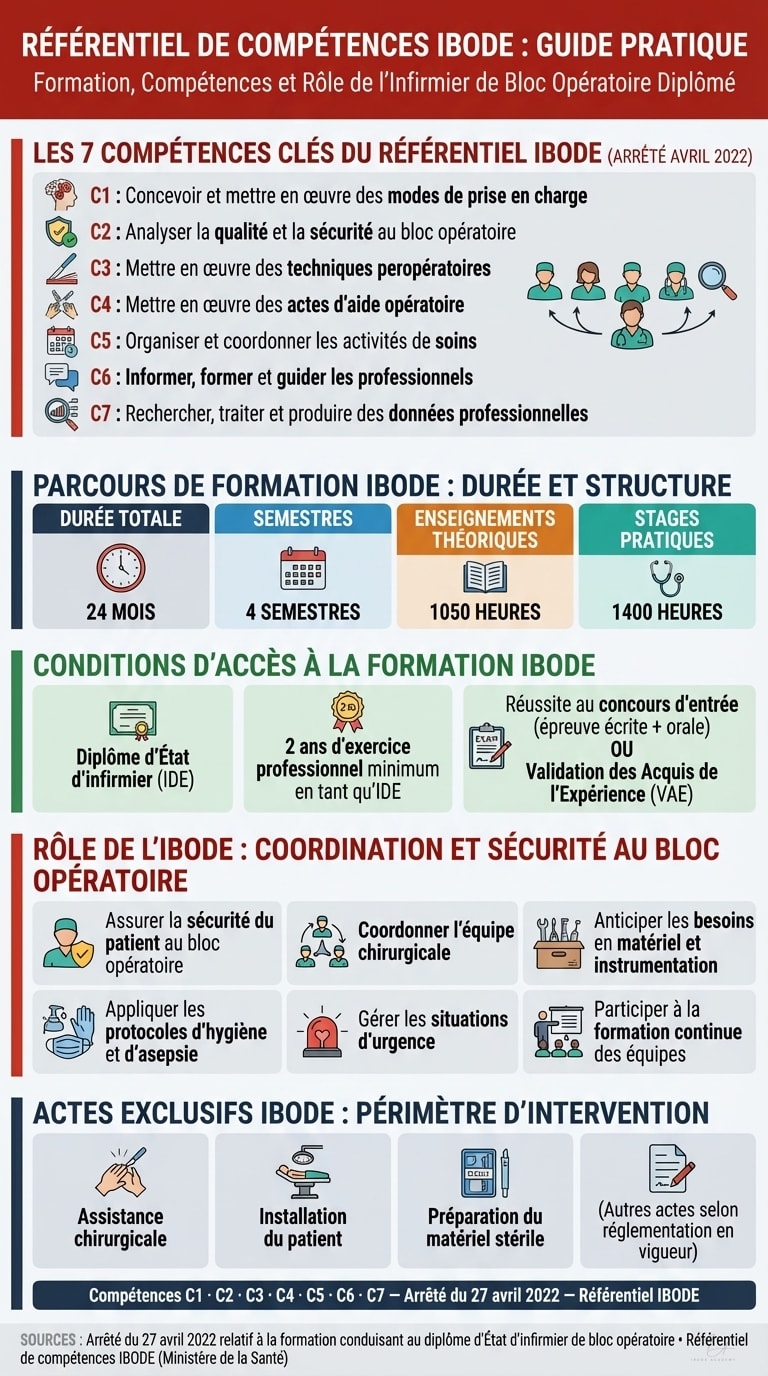 Infographie — Le référentiel de compétences IBODE