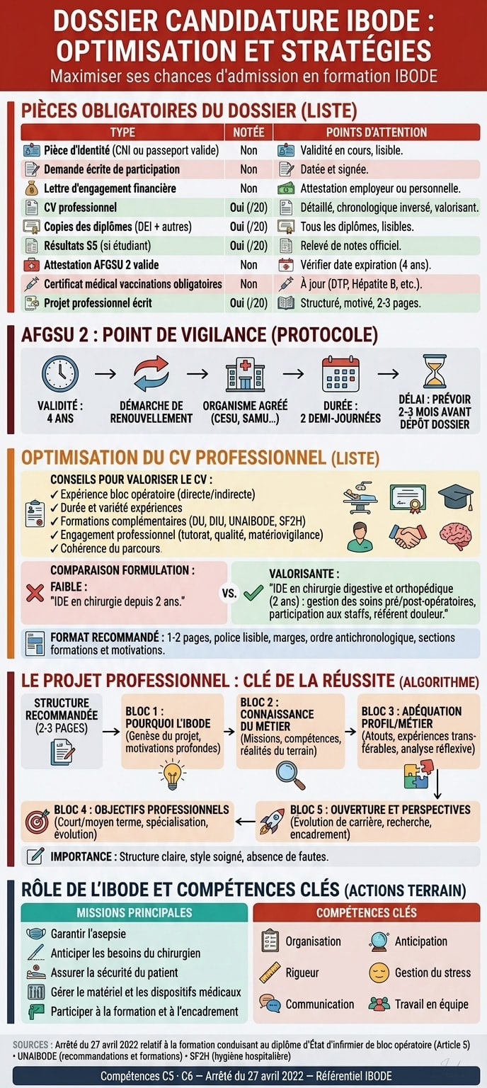 Infographie — Construire son Dossier IBODE